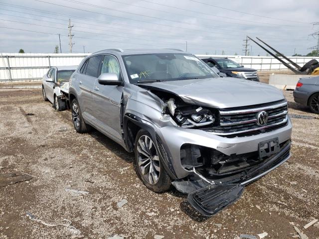 1V2FE2CA8NC219174 - 2022 VOLKSWAGEN ATLAS CROS SILVER photo 1