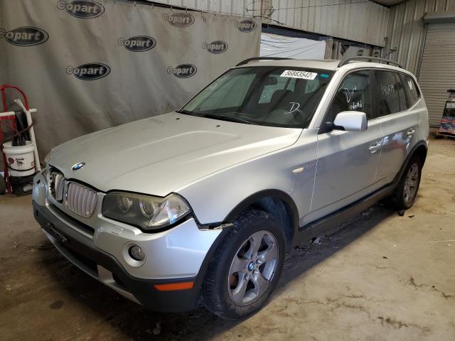 WBXPC93458WJ23863 - 2008 BMW X3 3.0SI SILVER photo 2