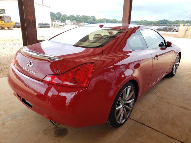 JNKCV64E98M119398 - 2008 INFINITI G37 RED photo 4