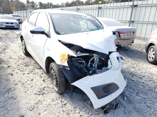 1G1JA5SH6F4196604 - 2015 CHEVROLET SONIC LS WHITE photo 1