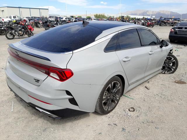 5XXG64J28MG037080 - 2021 KIA K5 GT LINE GRAY photo 4