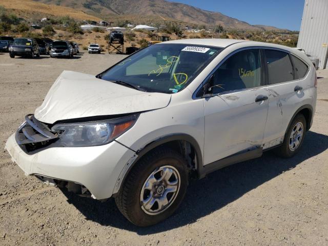 5J6RM4H34EL112799 - 2014 HONDA CR-V LX SILVER photo 2