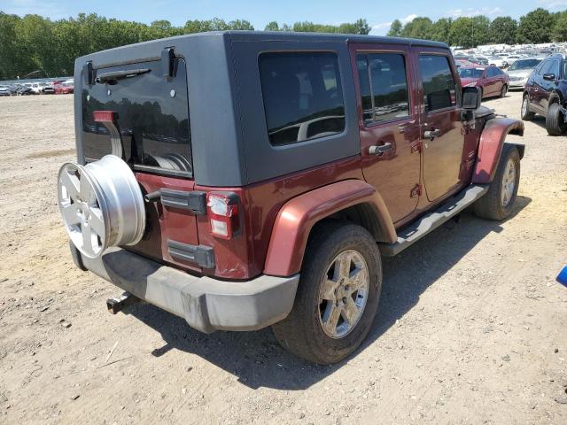 1J4GA59147L192028 - 2007 JEEP WRANGLER S MAROON photo 4