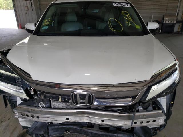 5FNYF6H09KB041272 - 2019 HONDA PILOT ELIT WHITE photo 7