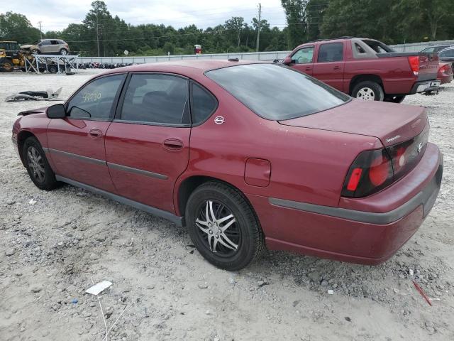 2G1WF52E459233805 - 2005 CHEVROLET IMPALA MAROON photo 3