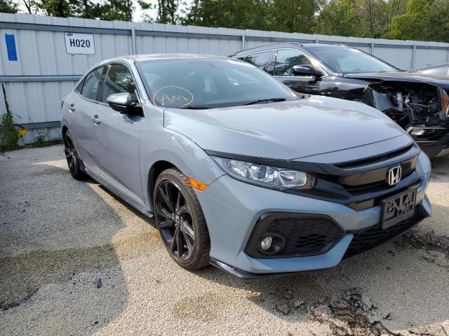 SHHFK7G49JU226318 - 2018 HONDA CIVIC SPOR BLUE photo 1