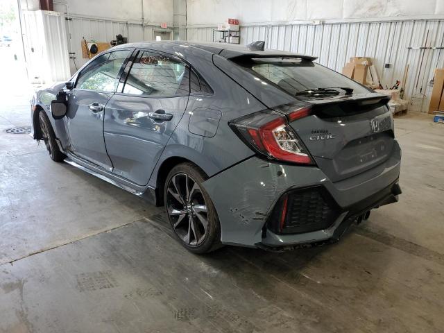 SHHFK7G49JU226318 - 2018 HONDA CIVIC SPOR BLUE photo 3