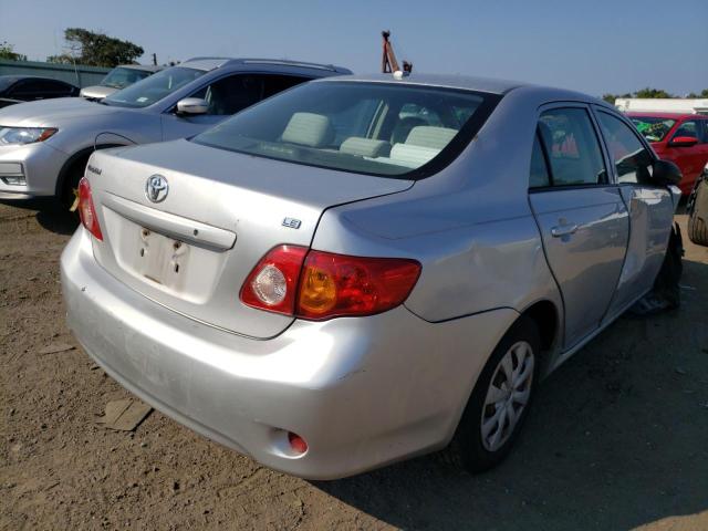 2T1BU40E99C009900 - 2009 TOYOTA COROLLA BA SILVER photo 4