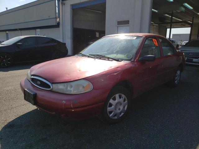 1FALP6531WK125963 - 1998 FORD CONTOUR BA MAROON photo 2