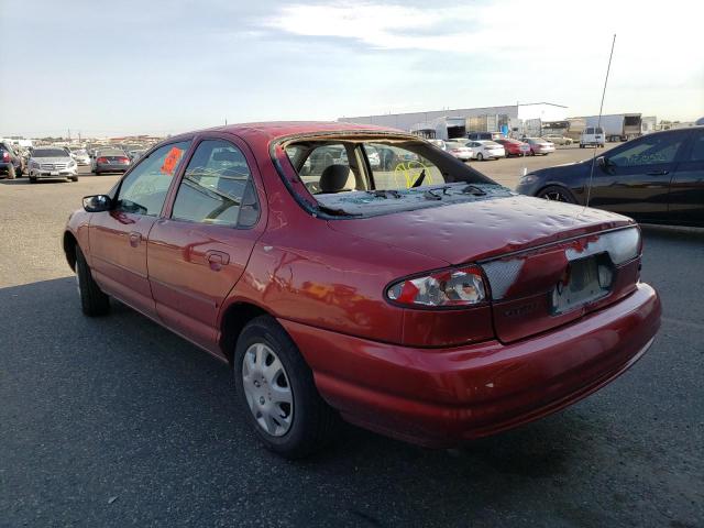 1FALP6531WK125963 - 1998 FORD CONTOUR BA MAROON photo 3