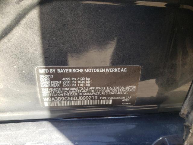 WBA3B9C56DJ899219 - 2013 BMW 335 XI BLUE photo 10