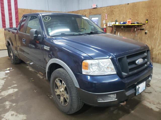 1FTPX14555NB52453 - 2005 FORD F150 BLUE photo 1