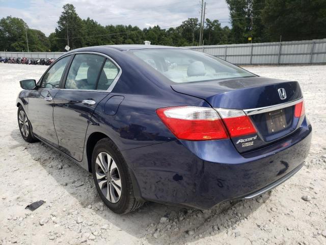 1HGCR2F32DA110386 - 2013 HONDA ACCORD LX BLUE photo 3