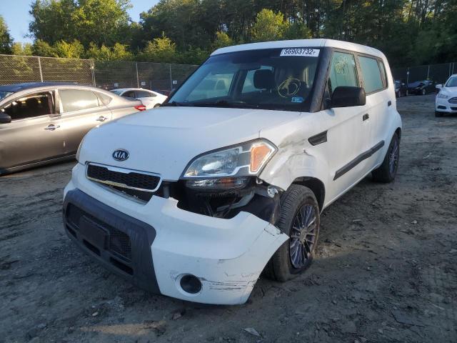 KNDJT2A18A7166208 - 2010 KIA SOUL WHITE photo 2