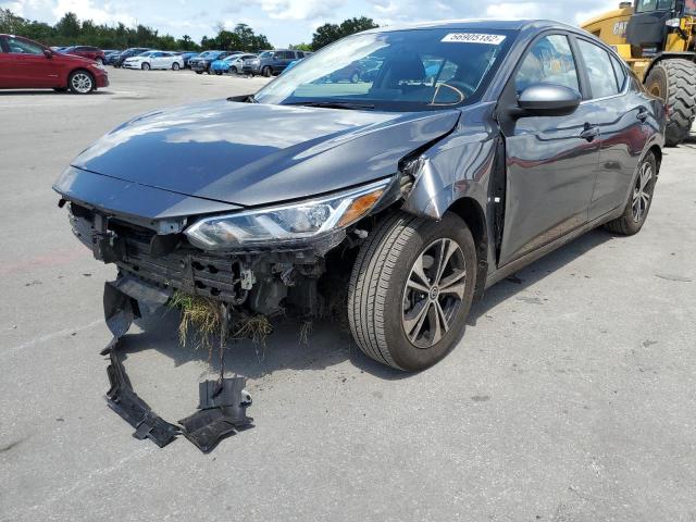 3N1AB8CV9MY214892 - 2021 NISSAN SENTRA SV GRAY photo 2