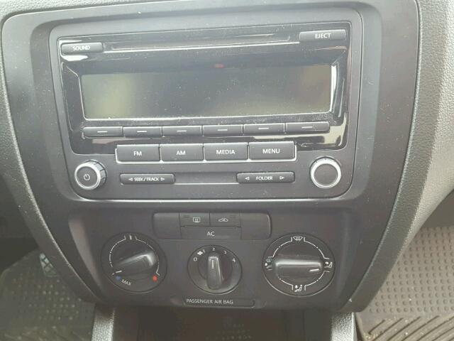 3VW2K7AJ1CM395209 - 2012 VOLKSWAGEN JETTA BASE 蓝色 照片 9