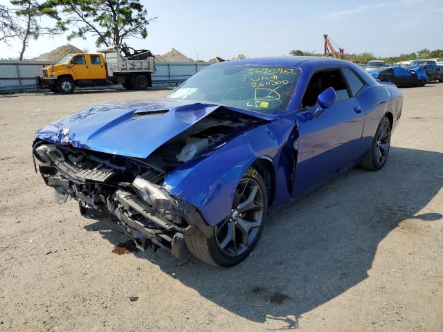 2C3CDZAG1JH260300 - 2018 DODGE CHALLENGER BLUE photo 2