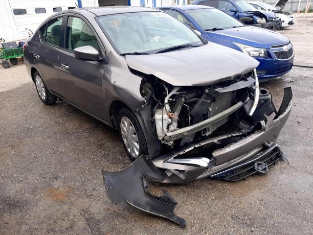 3N1CN7AP5GL802885 - 2016 NISSAN VERSA S GRAY photo 1