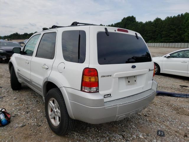 1FMCU95H56KB21054 - 2006 FORD ESCAPE HEV WHITE photo 3