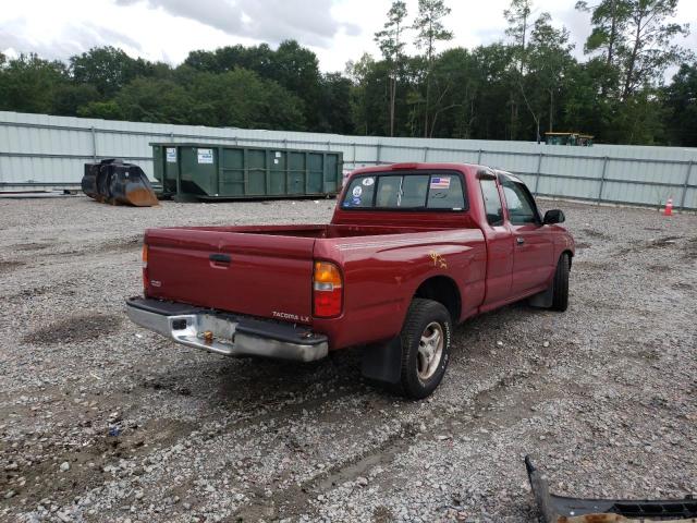 4TAVL52N6TZ098479 - 1996 TOYOTA TACOMA XTR MAROON photo 4