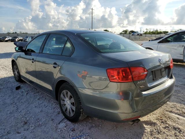 3VW2K7AJXEM354354 - 2014 VOLKSWAGEN JETTA BASE GRAY photo 3