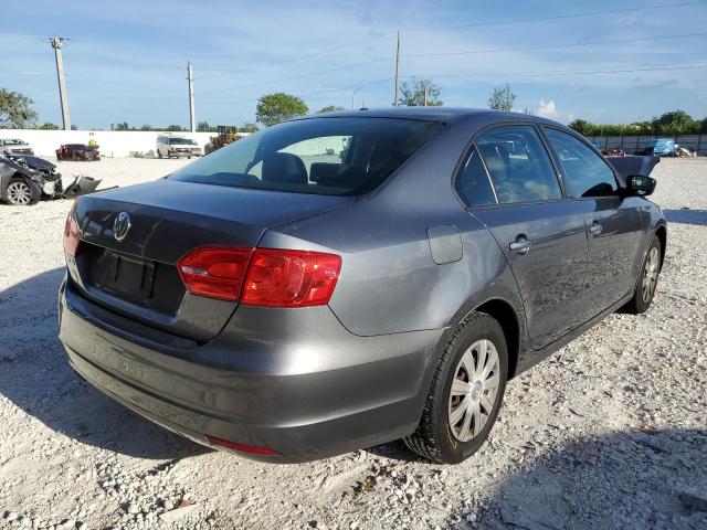 3VW2K7AJXEM354354 - 2014 VOLKSWAGEN JETTA BASE GRAY photo 4
