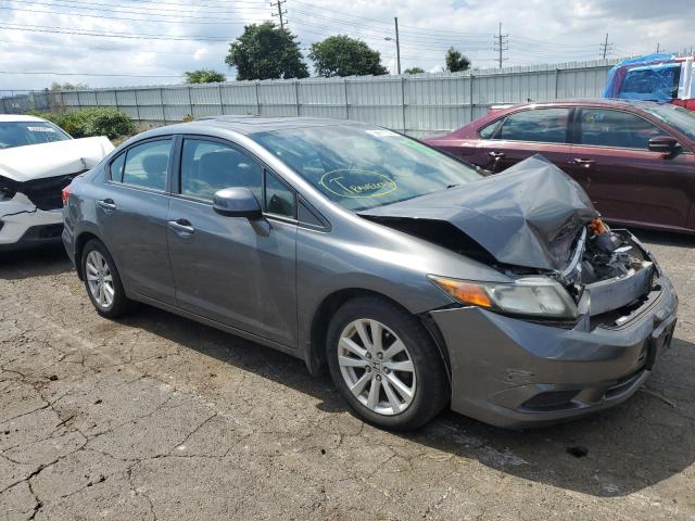 2HGFB2F98CH528313 - 2012 HONDA CIVIC EXL فحمي صورة 1