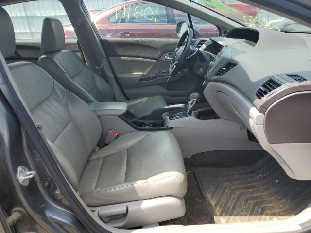 2HGFB2F98CH528313 - 2012 HONDA CIVIC EXL فحمي صورة 5