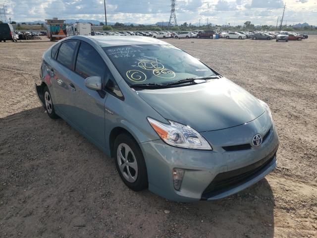 JTDKN3DU1E1779659 - 2014 TOYOTA PRIUS TURQUOISE photo 1