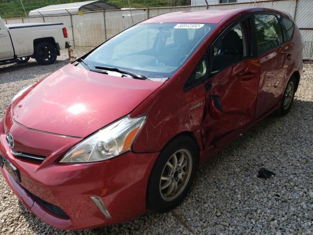 JTDZN3EU2C3100643 - 2012 TOYOTA PRIUS V RED photo 9