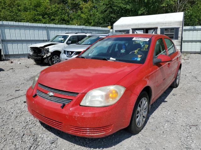 1G1AD5F53A7195487 - 2010 CHEVROLET COBALT 1LT RED photo 2