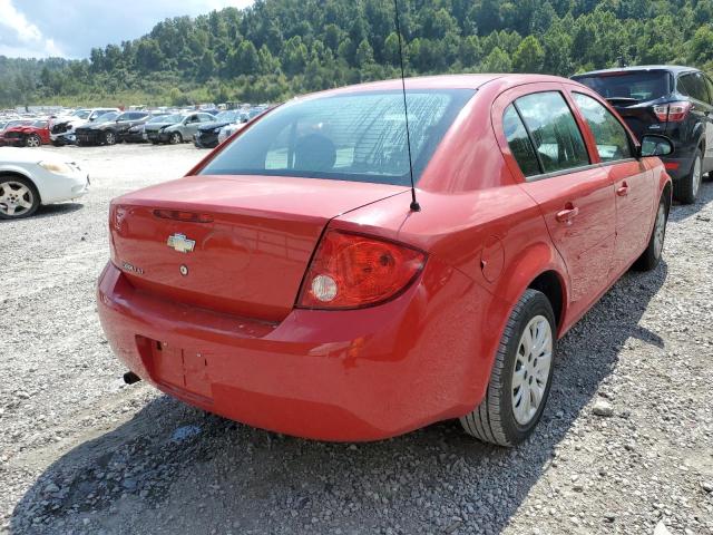 1G1AD5F53A7195487 - 2010 CHEVROLET COBALT 1LT RED photo 4