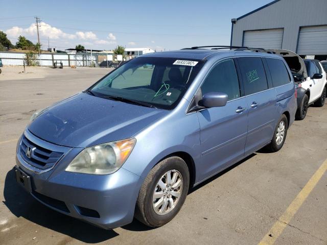 5FNRL38748B031265 - 2008 HONDA ODYSSEY EX BLUE photo 2