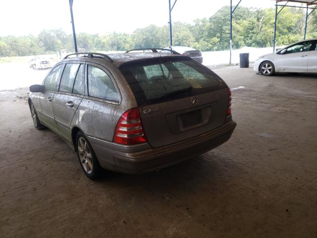 WDBRH61J55F570119 - 2005 MERCEDES-BENZ C 240 SPOR BEIGE photo 3