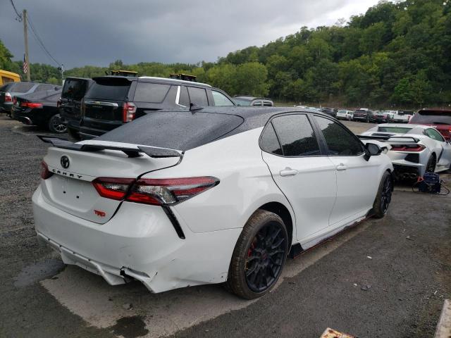 4T1KZ1AK1MU057712 - 2021 TOYOTA CAMRY TRD WHITE photo 4