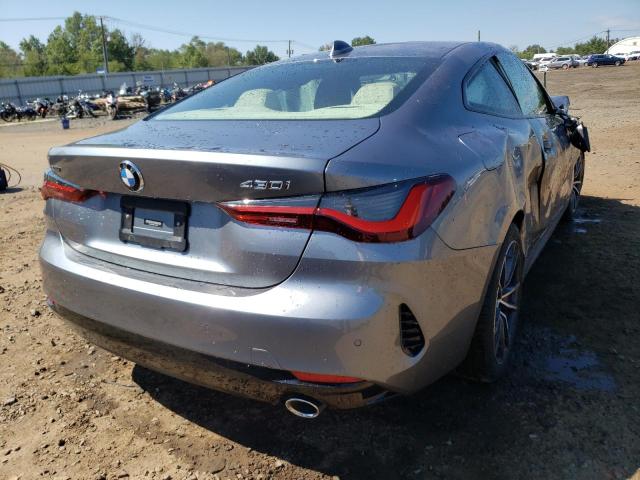 WBA73AP06MCF81915 - 2021 BMW 430XI GRAY photo 4