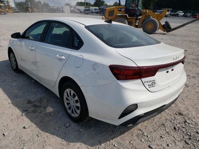 3KPF24AD9NE497724 - 2022 KIA FORTE FE WHITE photo 3