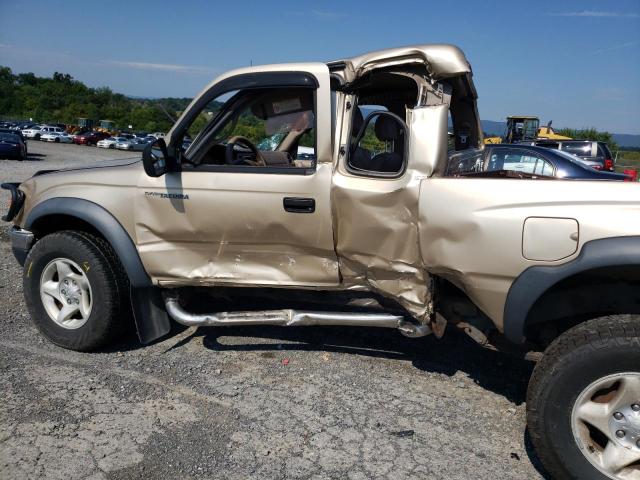 5TEWN72N52Z083456 - 2002 TOYOTA TACOMA XTR BEIGE photo 9