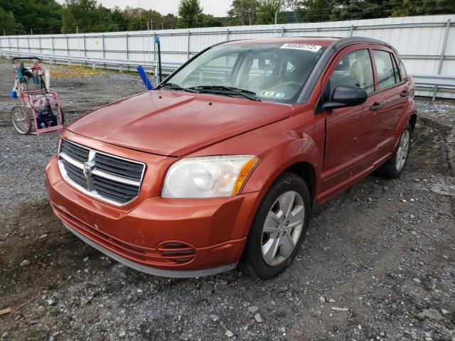 1B3HB48B87D560069 - 2007 DODGE CALIBER SX RED photo 2