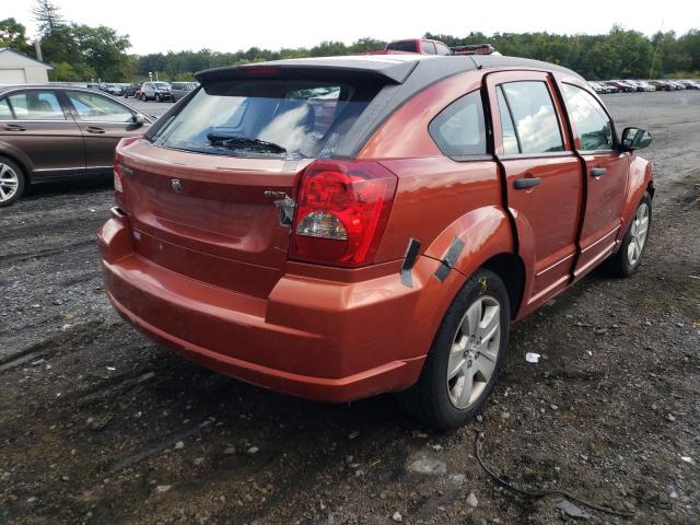 1B3HB48B87D560069 - 2007 DODGE CALIBER SX RED photo 4