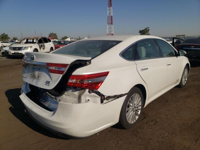 4T1BD1EB6DU007249 - 2013 TOYOTA AVALON HYB WHITE photo 4