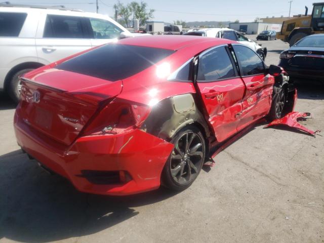 2HGFC2F83LH570585 - 2020 HONDA CIVIC SPOR RED photo 4