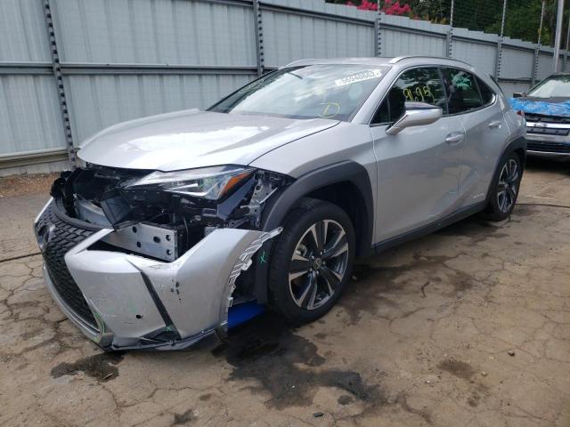 JTHX9JBH8L2036684 - 2020 LEXUS UX 250H SILVER photo 2