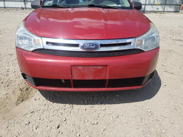 1FAHP3EN0BW122772 - 2011 FORD FOCUS S RED photo 9
