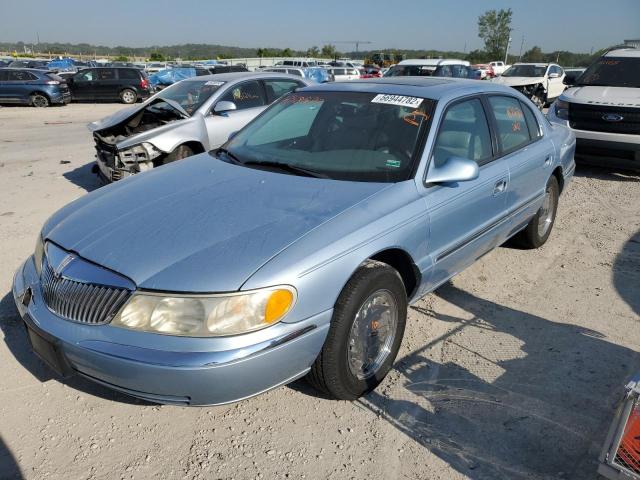 1LNFM97V8WY638572 - 1998 LINCOLN CONTINENTA BLUE photo 2