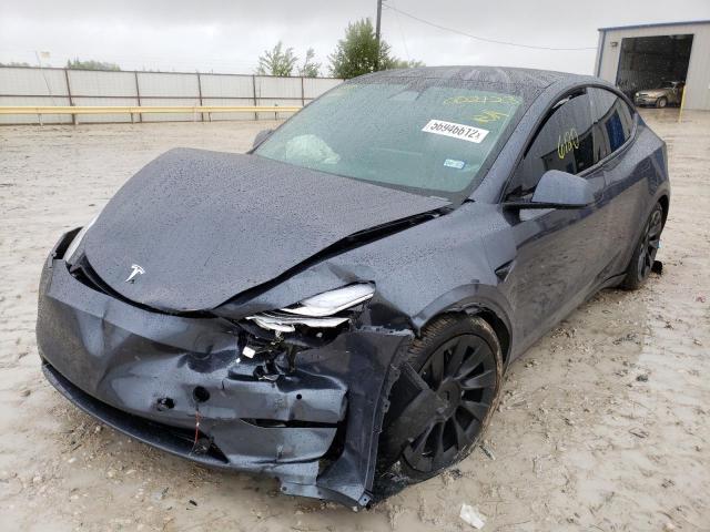 7SAYGDEE9NA002123 - 2022 TESLA MODEL Y فحمي صورة 2