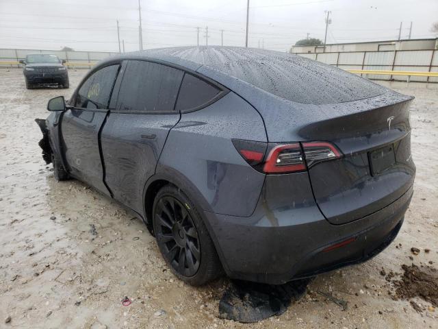 7SAYGDEE9NA002123 - 2022 TESLA MODEL Y فحمي صورة 3