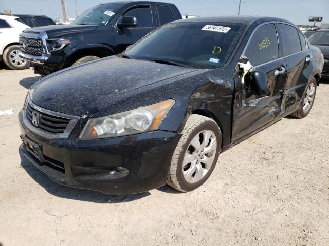 1HGCP36819A034156 - 2009 HONDA ACCORD EXL BLACK photo 2