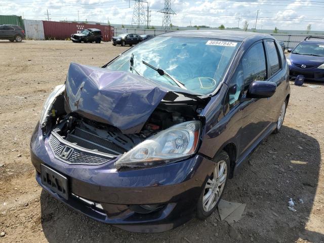 JHMGE88449S055542 - 2009 HONDA FIT SPORT PURPLE photo 2