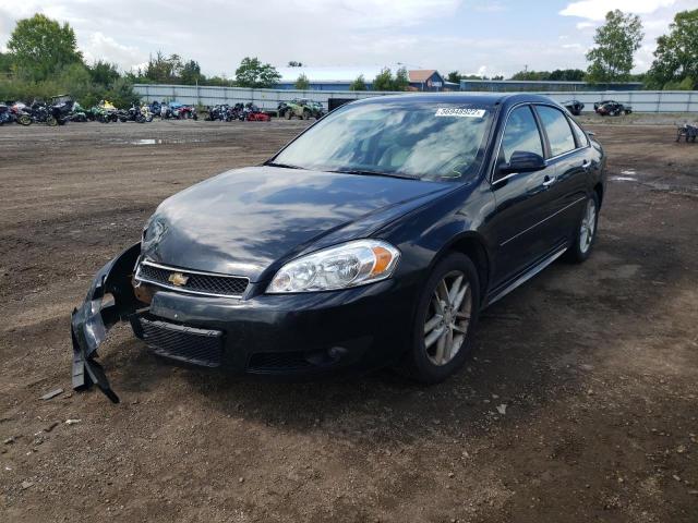 2G1WC5E38E1152758 - 2014 CHEVROLET IMPALA LIM BLACK photo 2